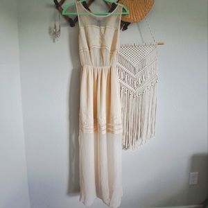 Kimchi Blue Cream Guaze Maxi Dress